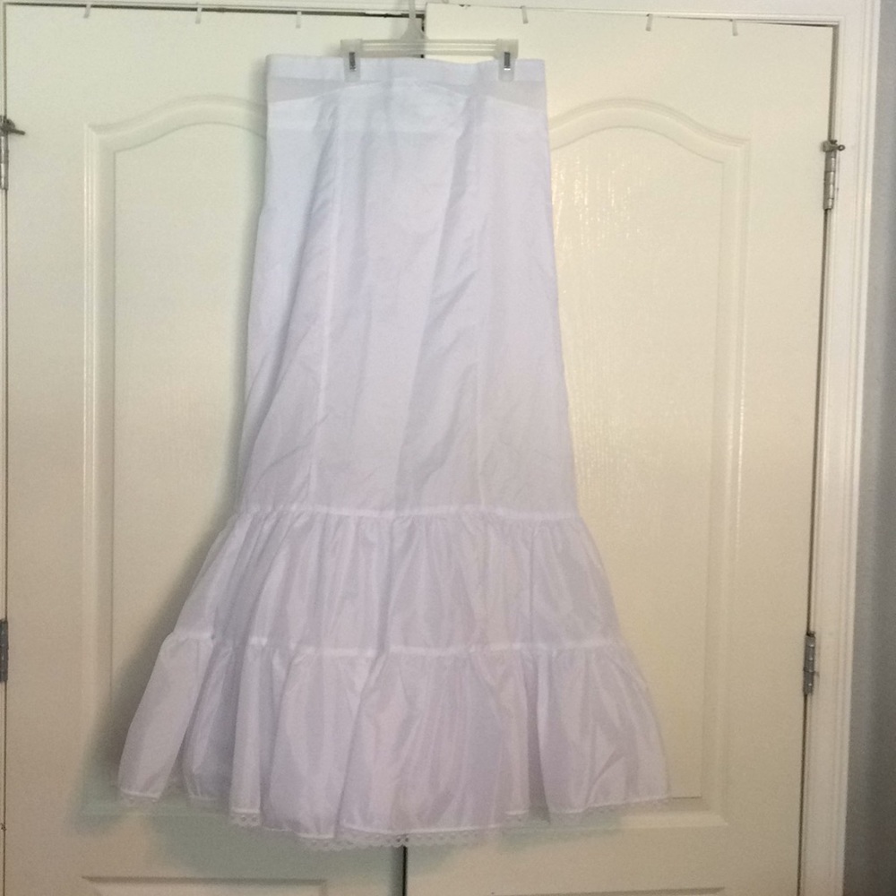 David’s Bridal dress slip mermaid style